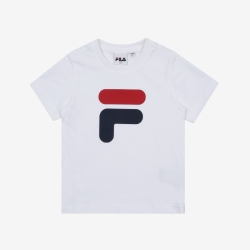 Fila Bigf Round - Poikien Poolopaita - Valkoinen | FI-74384